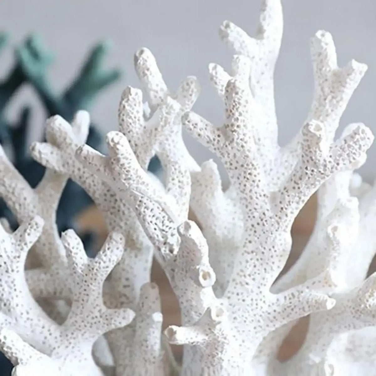 Coastal Coral Sculpture – Resin Ocean Reef Decor Statue