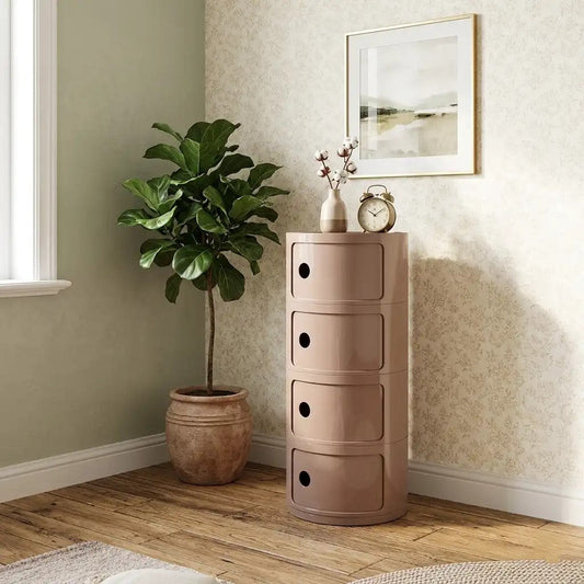 Round Multi-Layer Bedside Storage Table