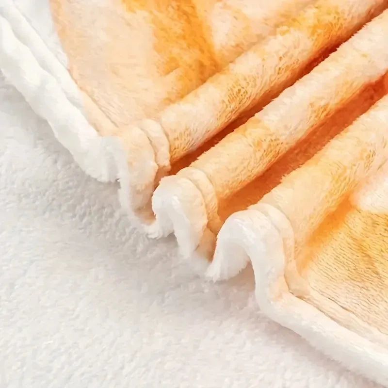 Pizza Pattern Flannel Throw Blanket – Soft Cozy Nap Blanket