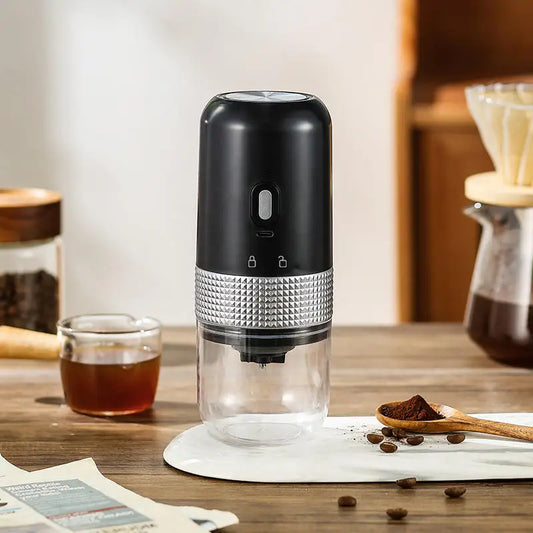 Portable Electric Coffee Grinder – Adjustable Ceramic Burr USB Mill