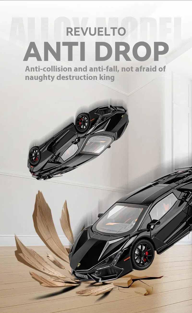 Rambo Revuelto Die-Cast Model Car Alloy Four-Door Sports Car Toy