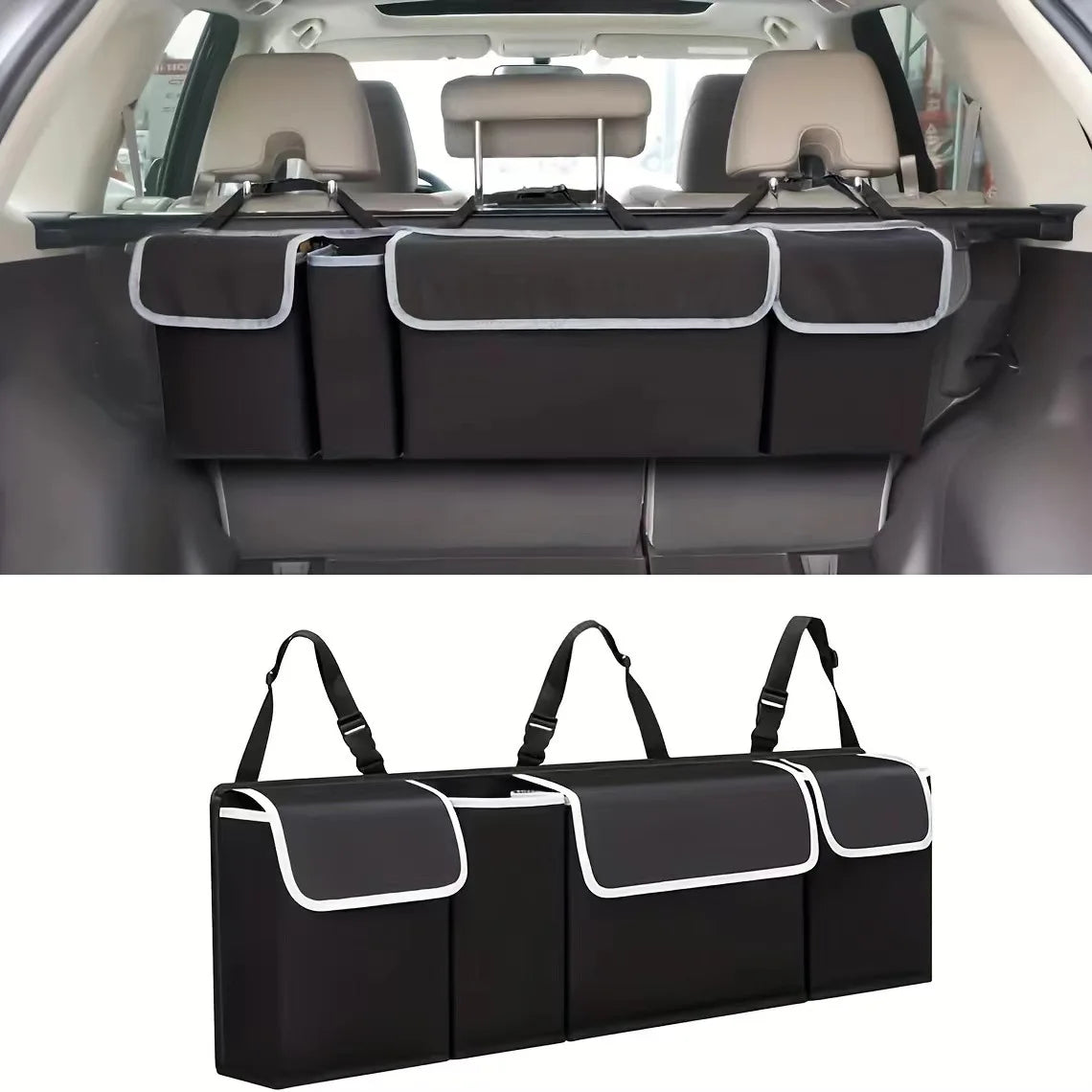 Rear Seat Hanging Car Trunk Organizer – Oxford Cloth & Nylon