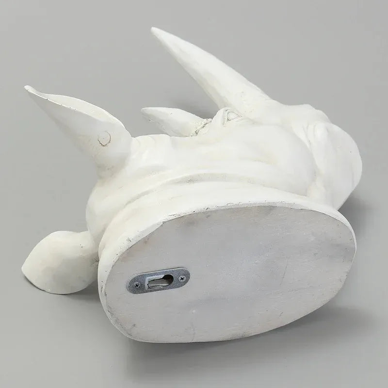 Rhino Head Wall Sculpture – Minimalist Resin Animal Decor