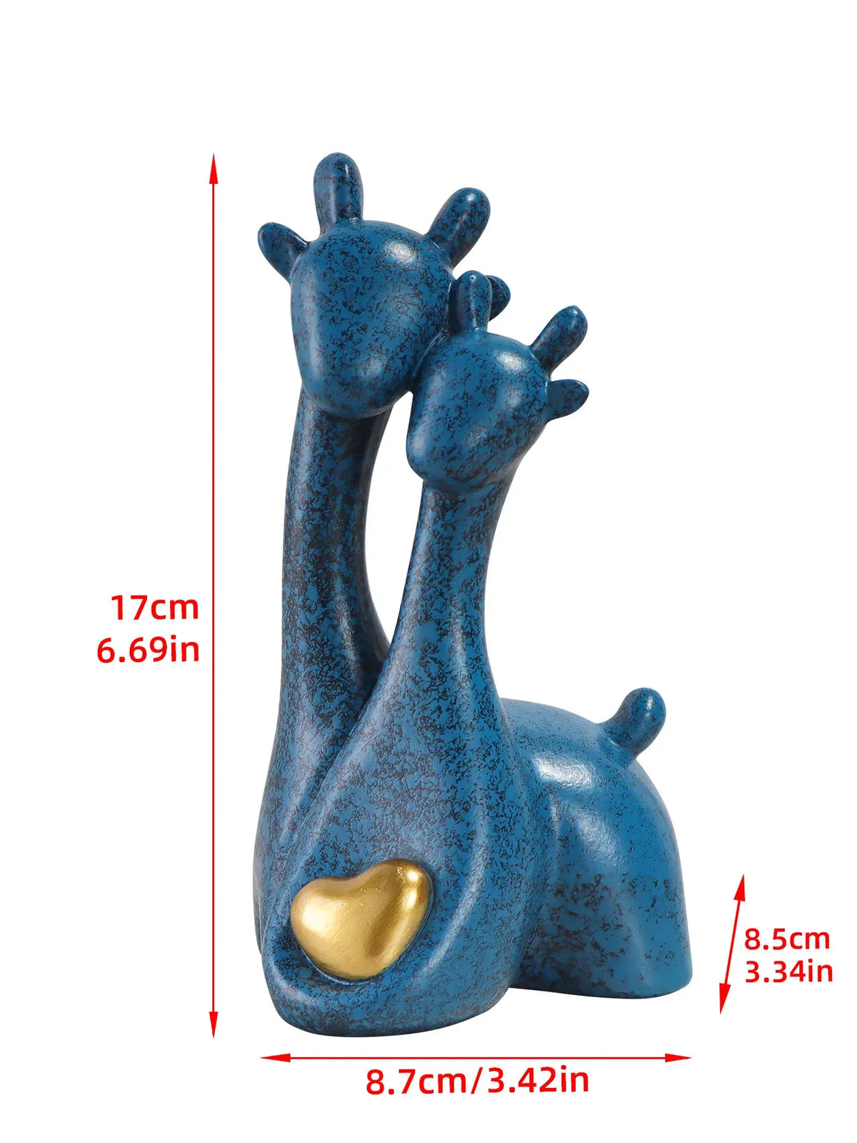 Romantic Couple Deer Statue – Resin Animal Sculpture Gift