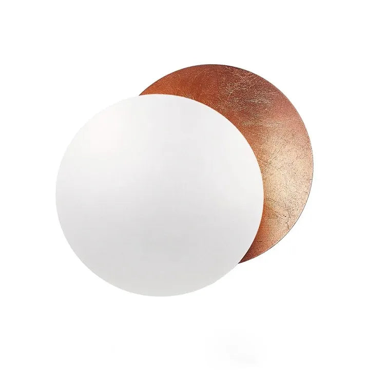 Moon Eclipse LED Wall Sconce – Modern Gold Round Lamp