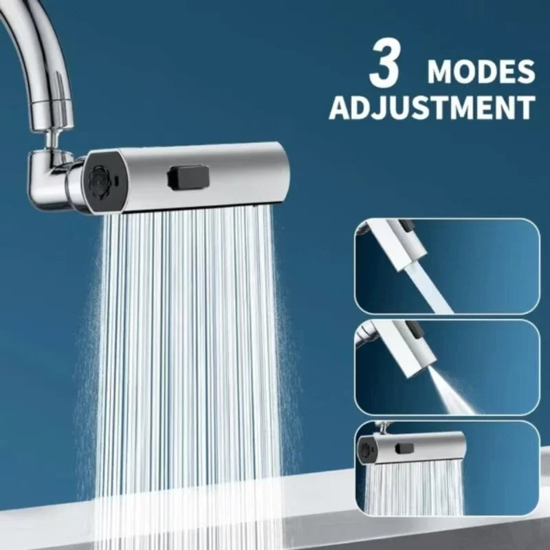 Waterfall Kitchen Faucet Sprayer Head 3-Mode Stream & Filter Nozzle