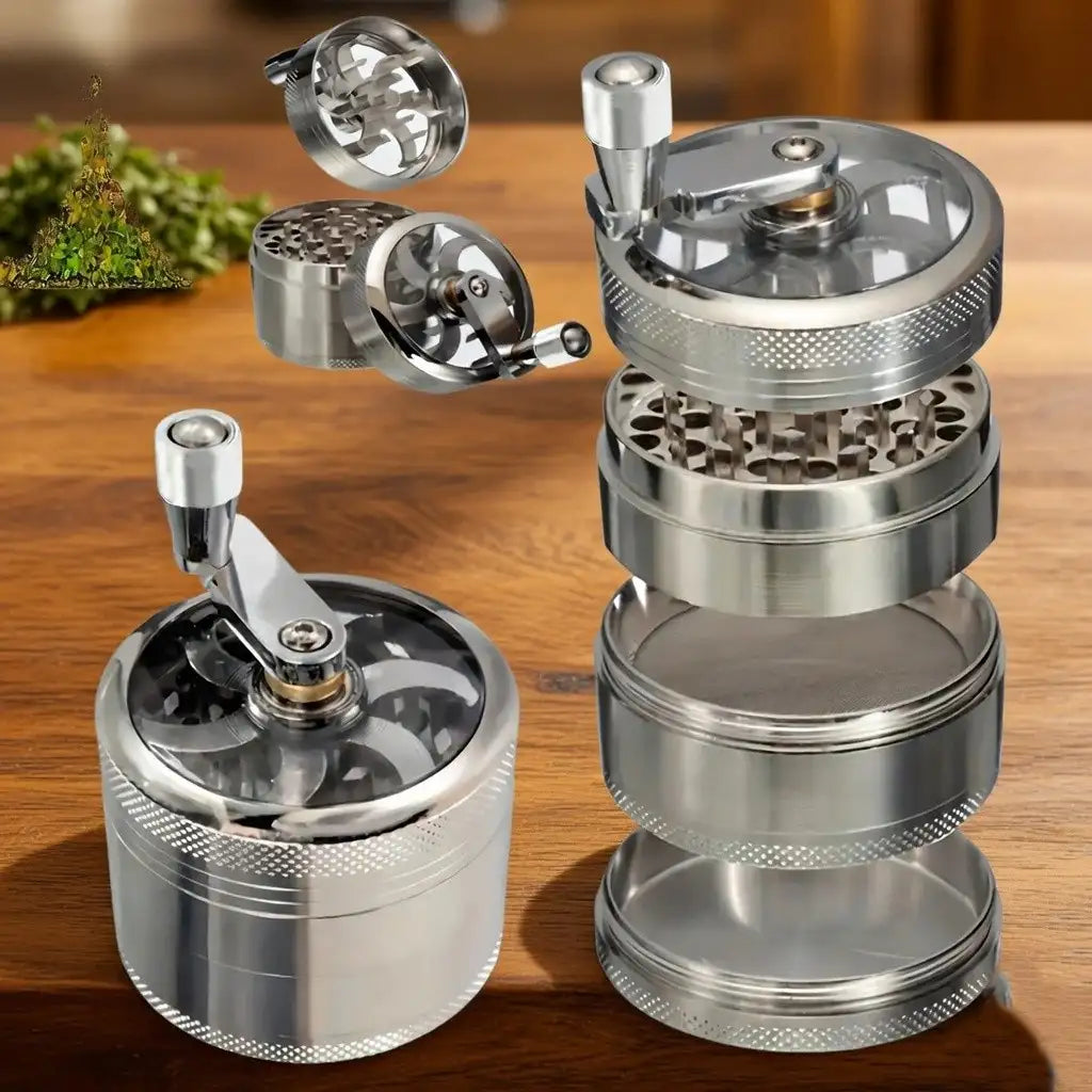 Stainless Steel Nut & Spice Grinder – Manual Food Mill for Nutmeg & Rock Salt