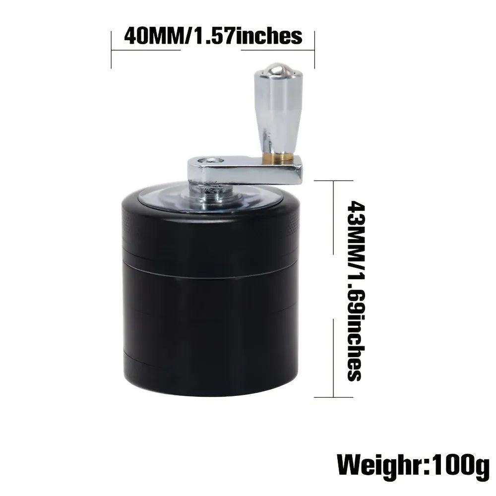 Stainless Steel Nut & Spice Grinder – Manual Food Mill for Nutmeg & Rock Salt