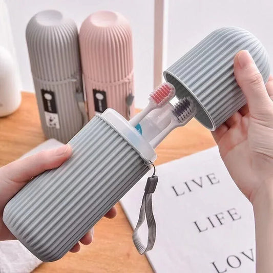 Portable Travel Toothbrush & Toothpaste Case – Hygienic Storage Box