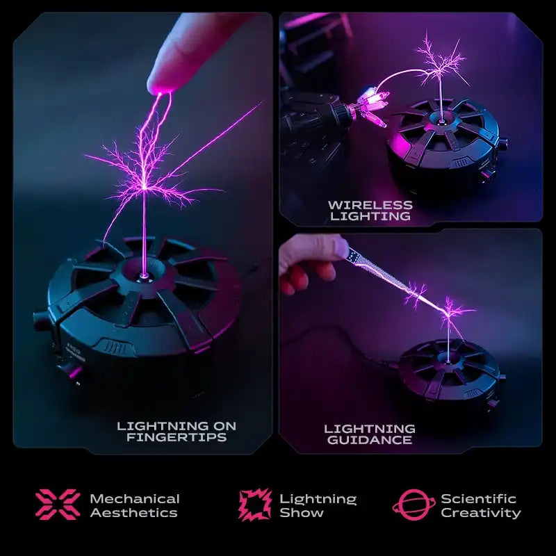 Bluetooth Music Tesla Coil Desktop Toy - Wireless Lightning Arc
