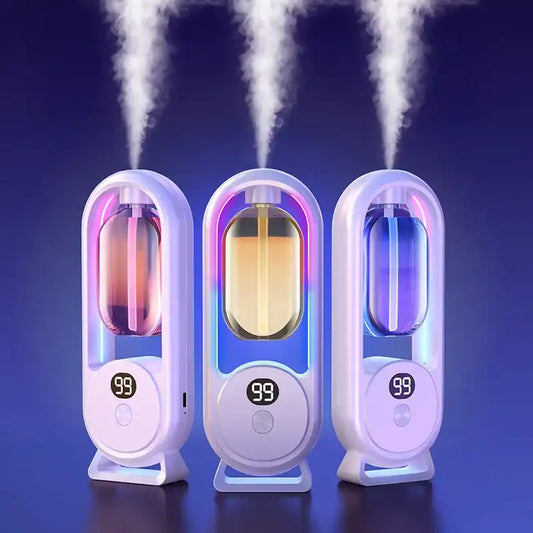 Rechargeable Portable Aroma Diffuser - 5 Mist Modes Nano Spray & Night Light