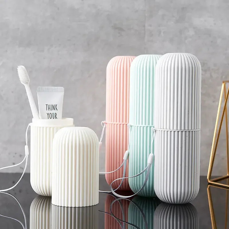 Portable Travel Toothbrush & Toothpaste Case – Hygienic Storage Box