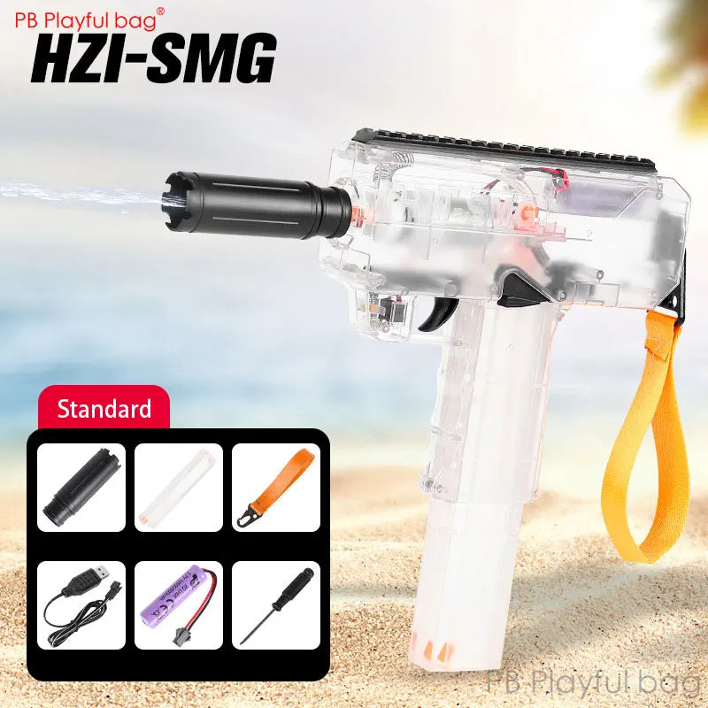 UZI Electric Water Gun Automatic Summer Water Blaster for Kids & Adults