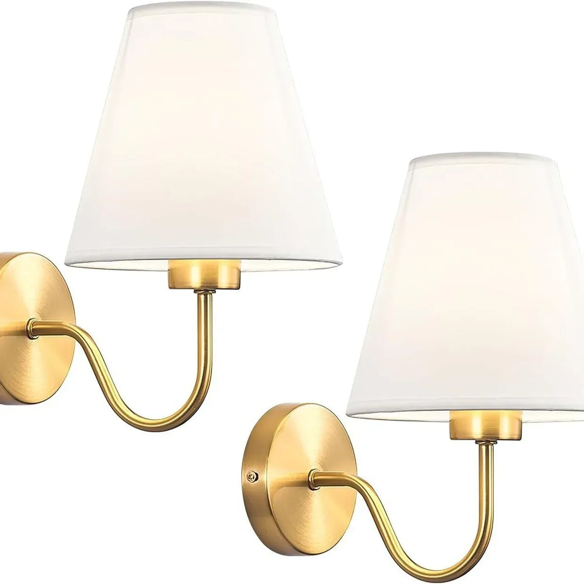 Modern Fabric Wall Sconce – Retro Bedside Wall Lamp