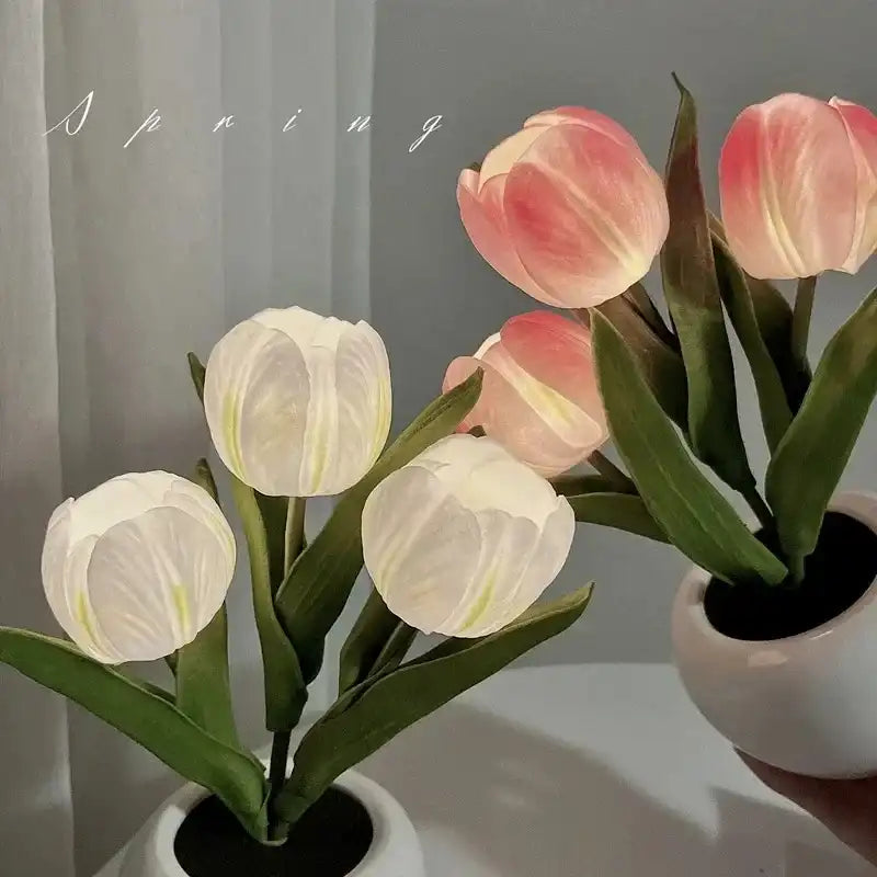LED Tulip Night Light - High-Simulation Flower Atmosphere Lamp