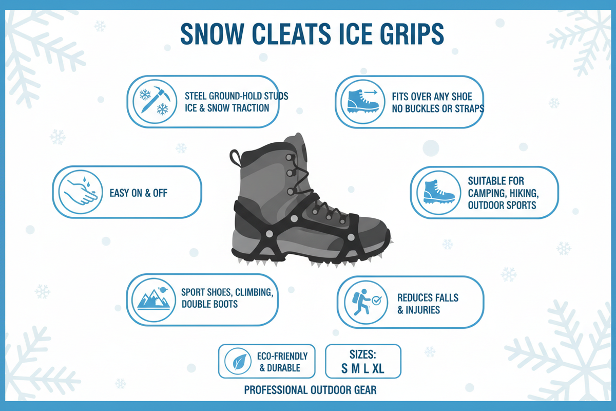 Ultimate Snow Cleats – Non-Slip Shoe Cover