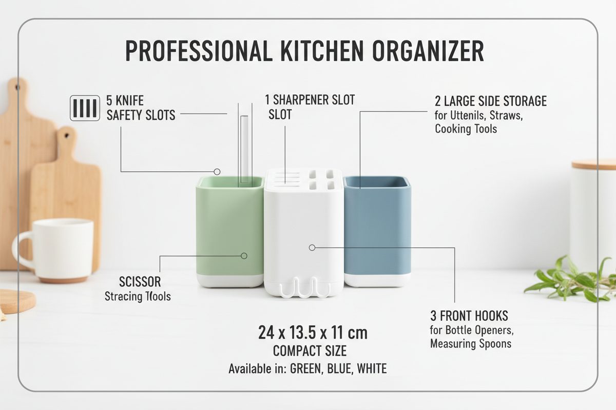Ultimate Utensil Organizer – Knives, Hooks & Storage