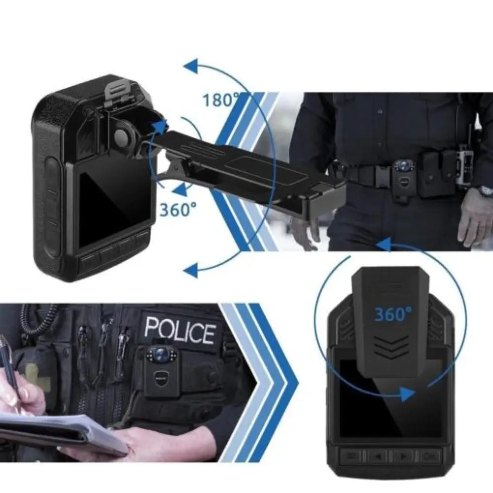 Ultra HD 1296p Body Camera – IR Night Vision, 10Hr Battery