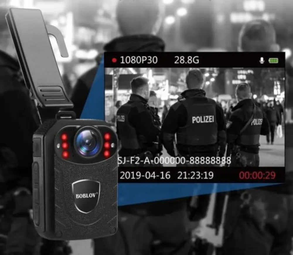Ultra HD 1296p Body Camera – IR Night Vision, 10Hr Battery