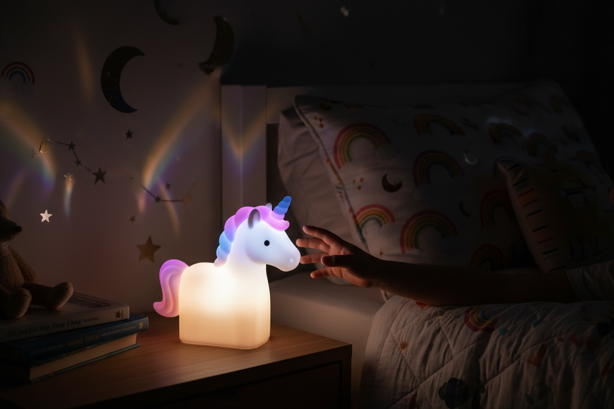 Unicorn Magic Light – LED Nightlight, White & Multicolor
