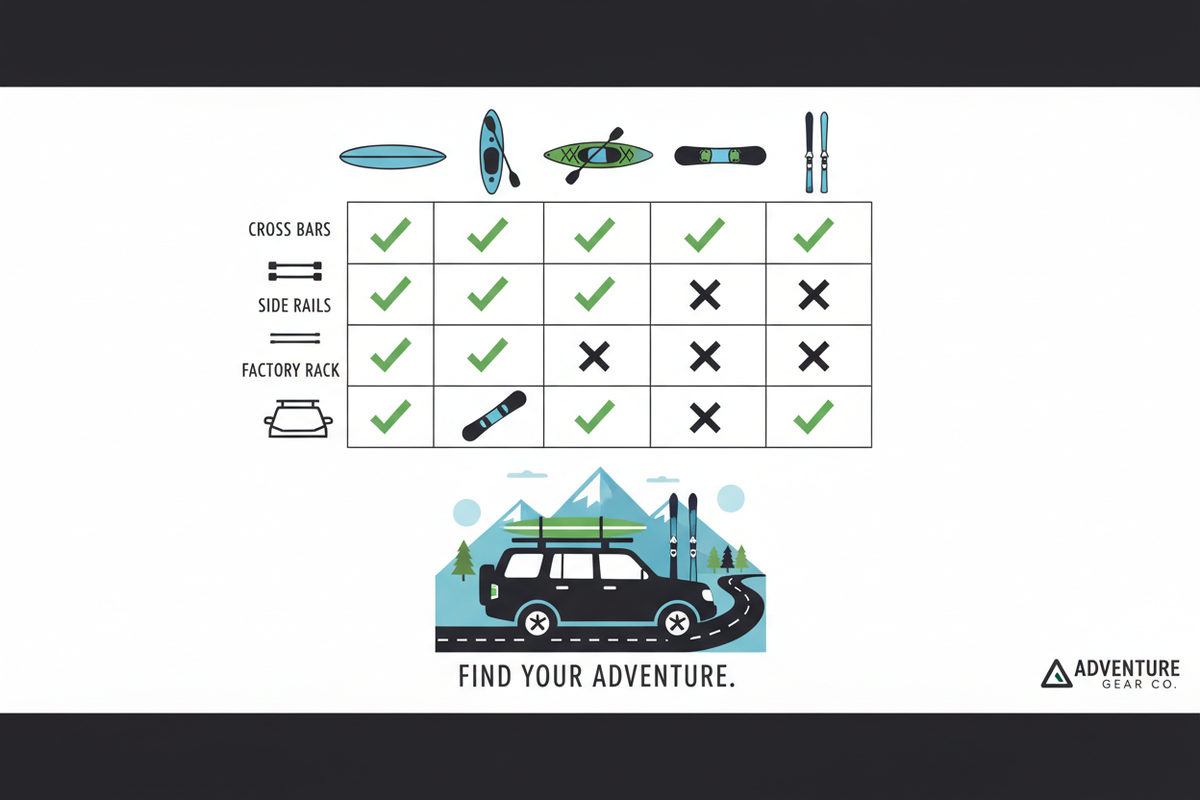 Universal Padded Car Roof Rack for Surfboards & Boards