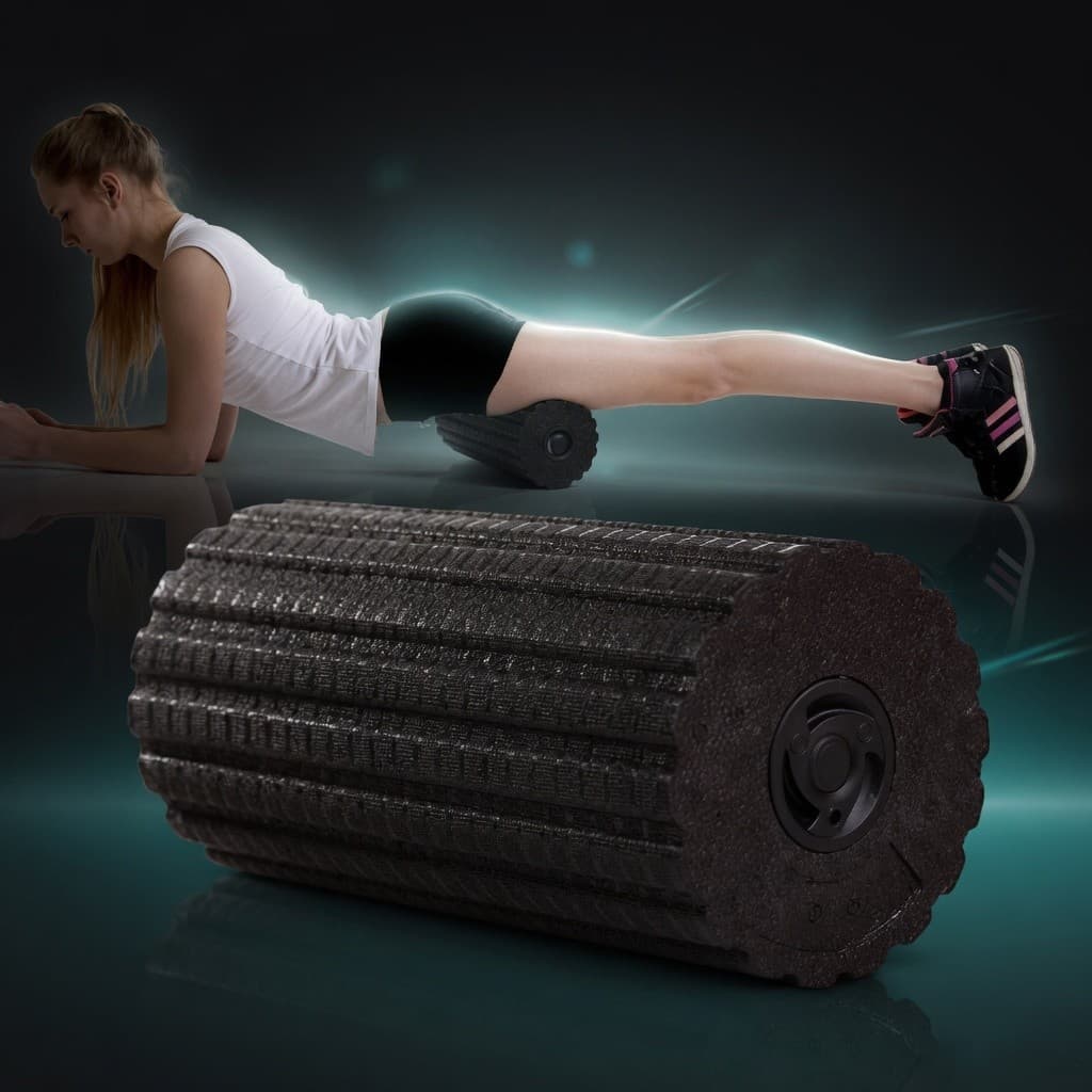 Vibrating Foam Roller Massager – 4-Speed Muscle Recovery Tool