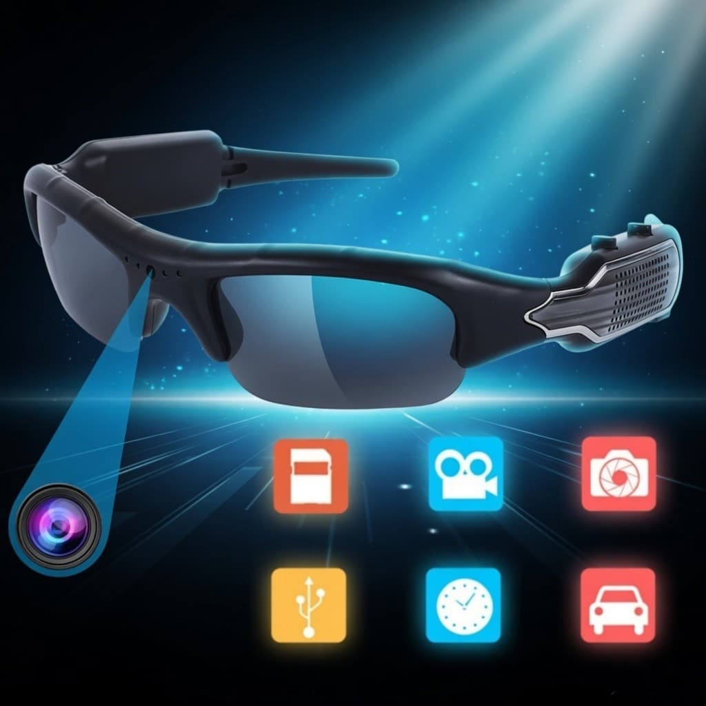 Video Camera Smart Glasses – 1080P Full HD Hands-Free Eyewear