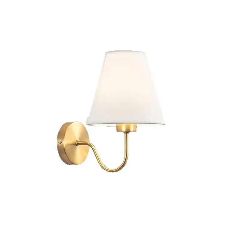 Modern Fabric Wall Sconce – Retro Bedside Wall Lamp