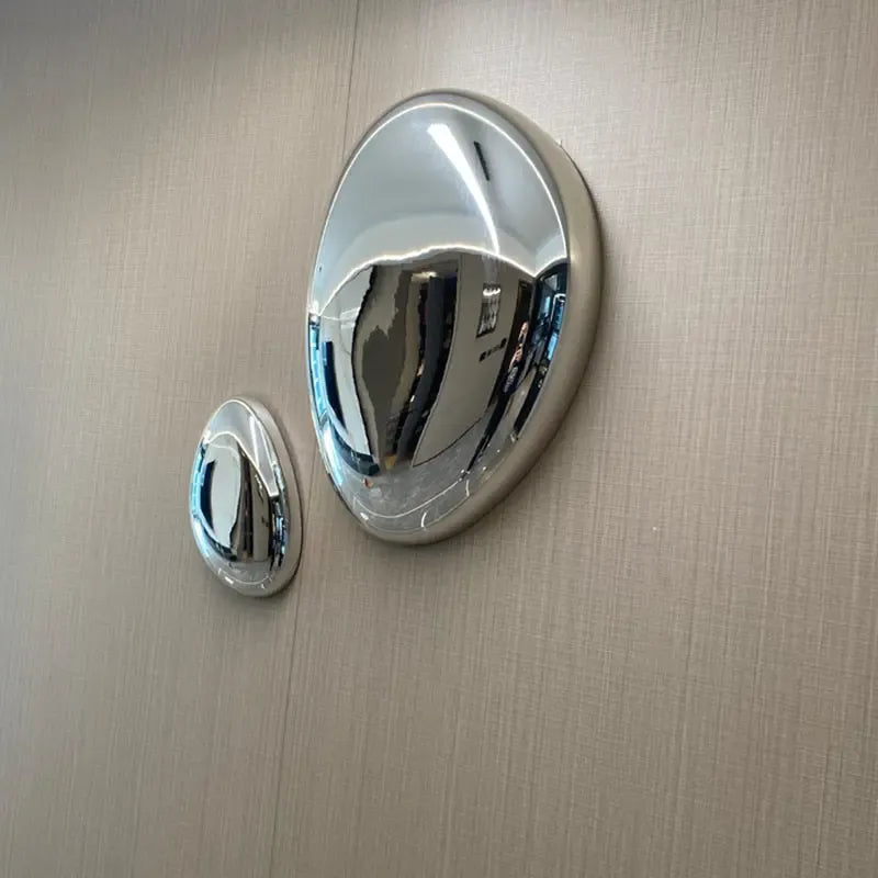 Modern Water Drop Wall Decor – Stainless Steel Mirror Art