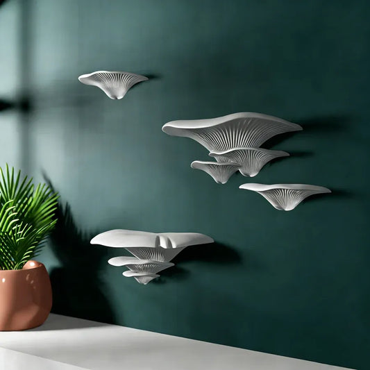 Mushroom Wall Shelf Set – 3D Printed Floating Decor 2PCS