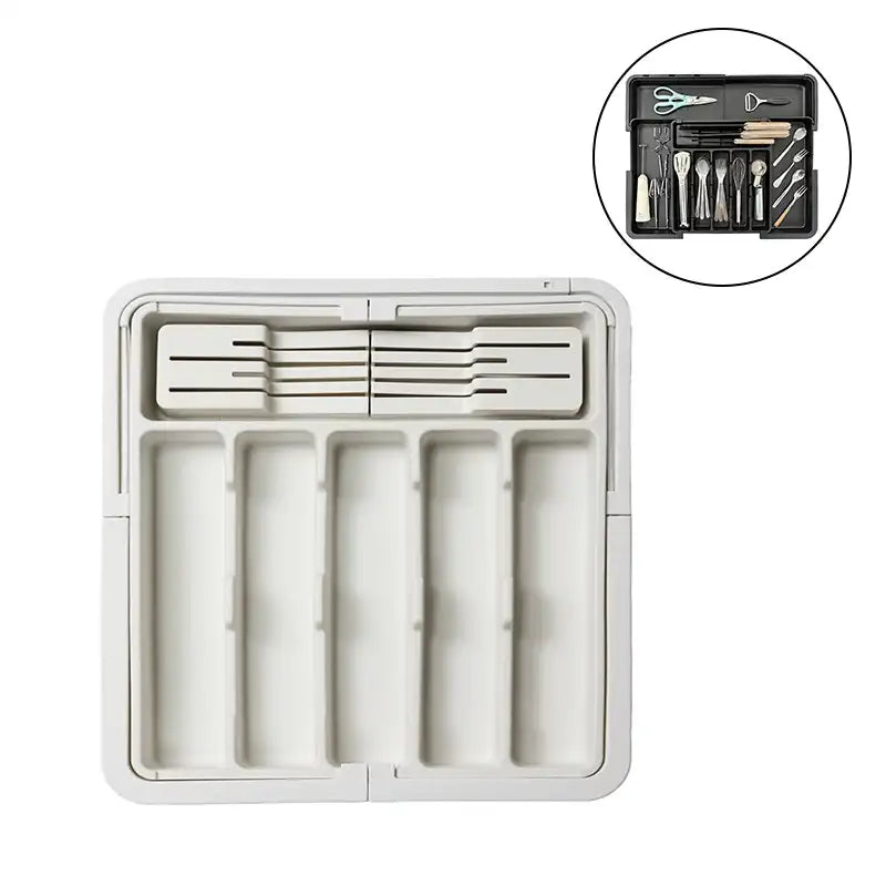 Expandable Cutlery Tray Kitchen Drawer Organizer