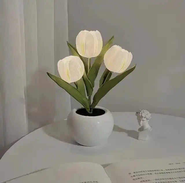 LED Tulip Night Light - High-Simulation Flower Atmosphere Lamp