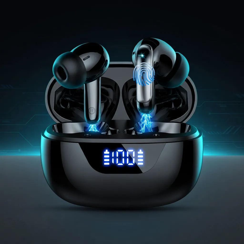 Wireless Earbuds Bluetooth 5.3 – 4 ENC Mics & 48H Playtime