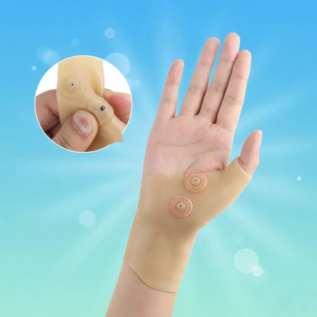 Wrist & Thumb Therapy Gloves – Magnetic Pain Relief Silicone