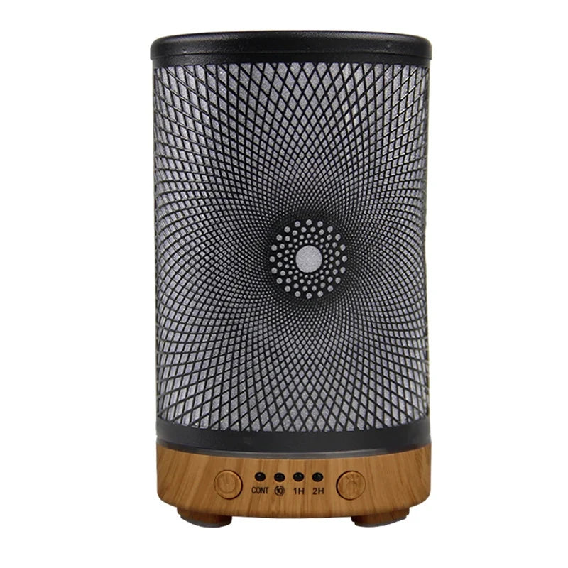 Wrought Iron Aroma Diffuser 100ml Ultrasonic Humidifier & 7-Color LED Light