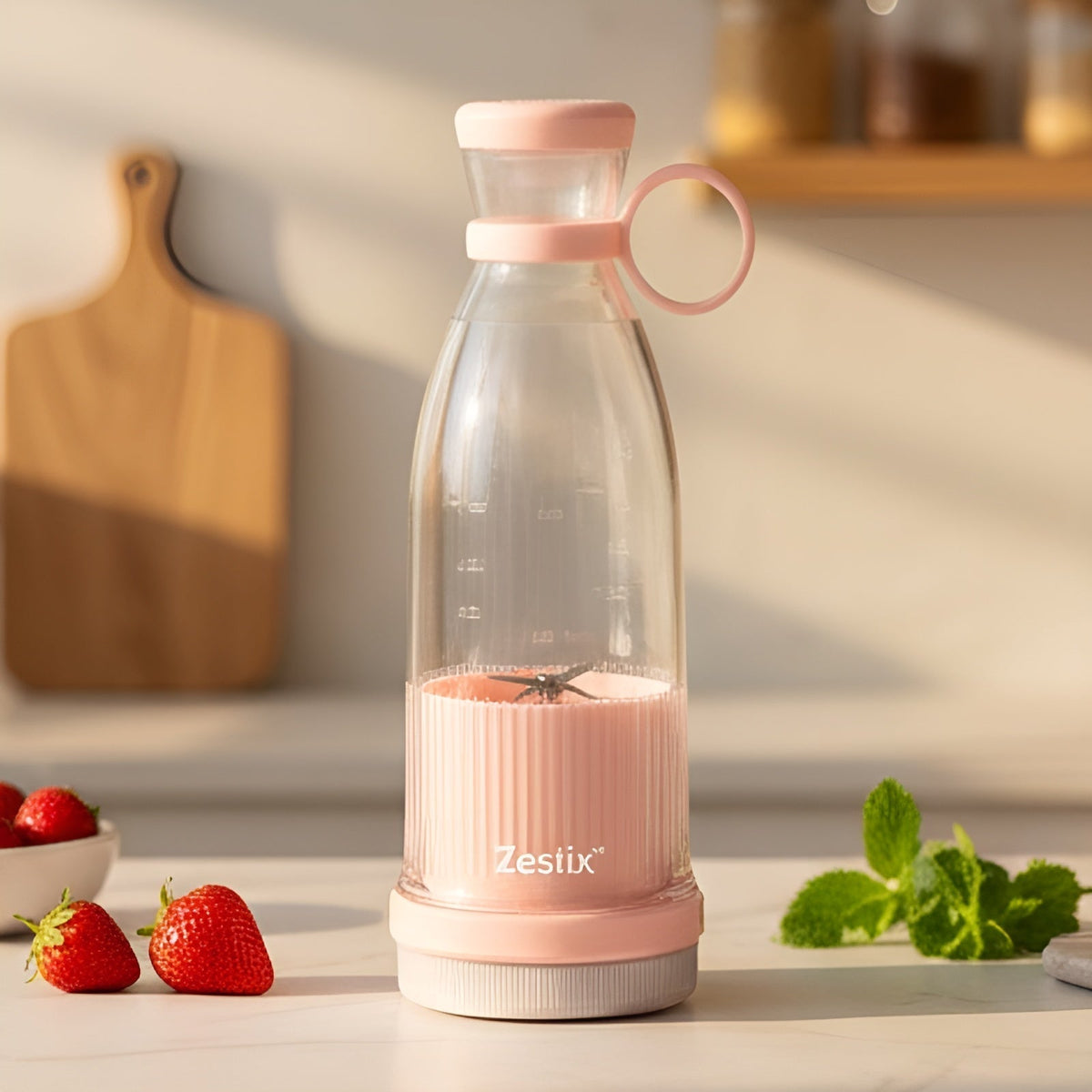 Zestix Portable Self-Cleaning Blender Bottle (18,000 RPM)