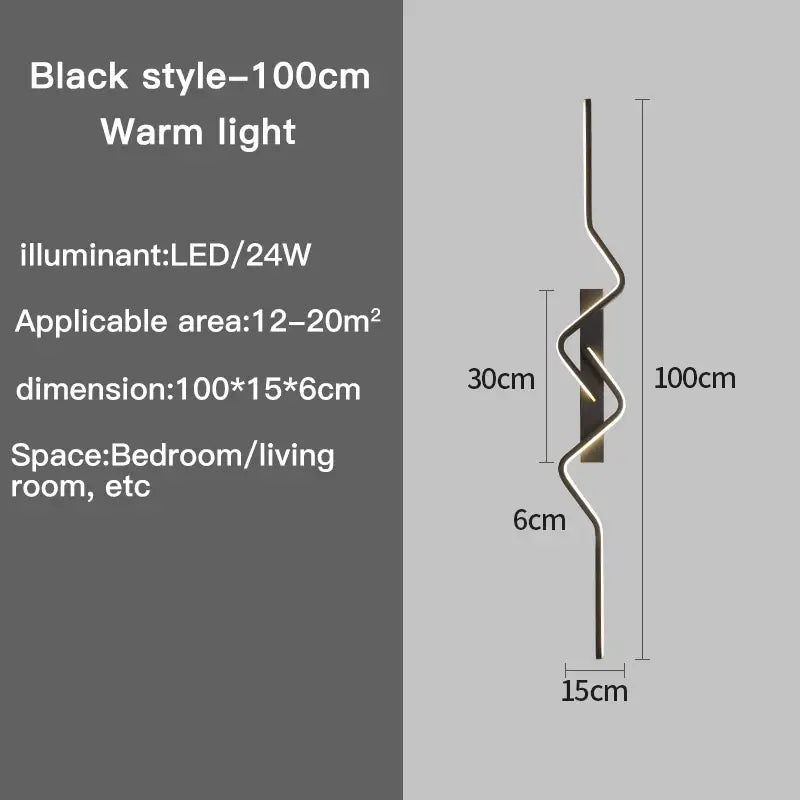 Nordic LED Wall Sconce - Spiral Staircase Light