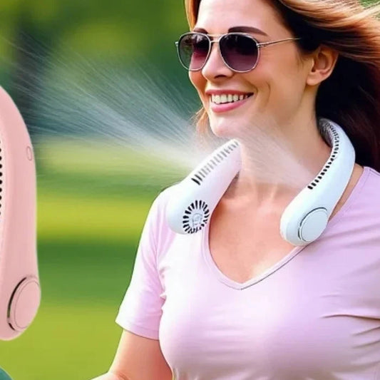 Portable Stretchable Neck Fan Hands-Free Rechargeable Cooling Fan