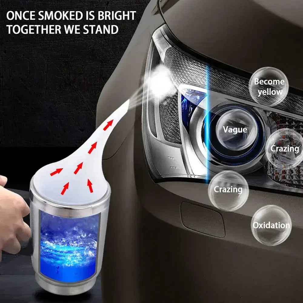 Car Headlight Restoration Kit – 800ml Liquid Polymer Scratch Remover & Polishing Fluid