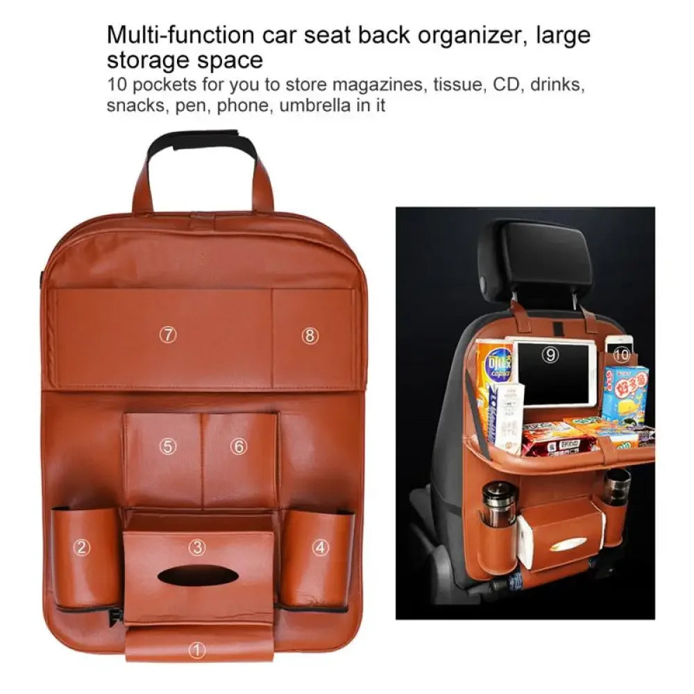 Car Organizing Seat Saver Backrest Storage Bag