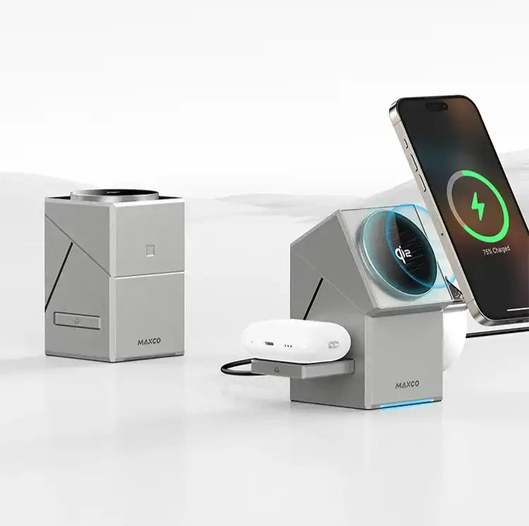 Magic Cube Auto-Rotating Wireless Charging Station for iPhone