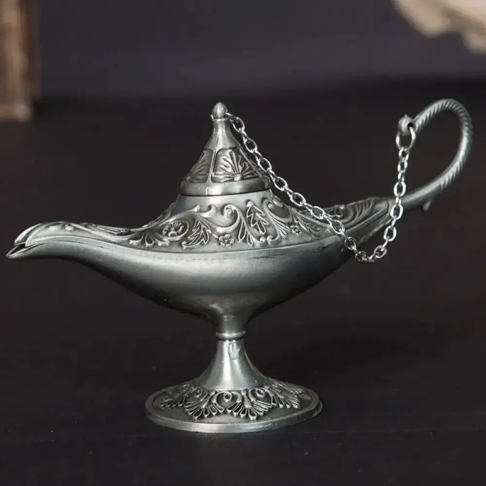 Classic Rare Hollow Legend Aladdin Magic Genie Lamps Incense Burners Retro