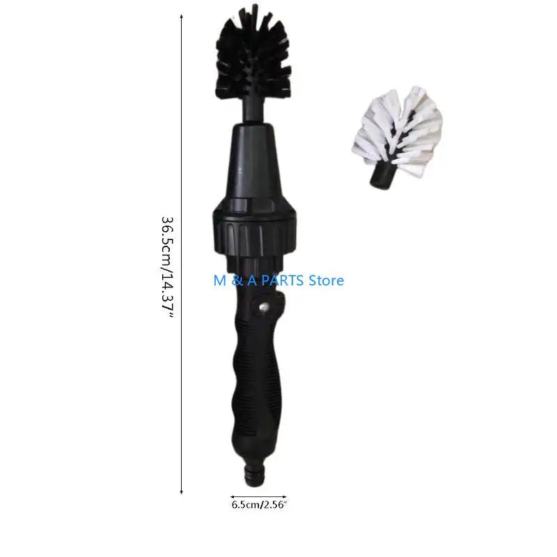 Water-Powered Spinning Detail Brush – Hydraulic Car & Home Cleaner