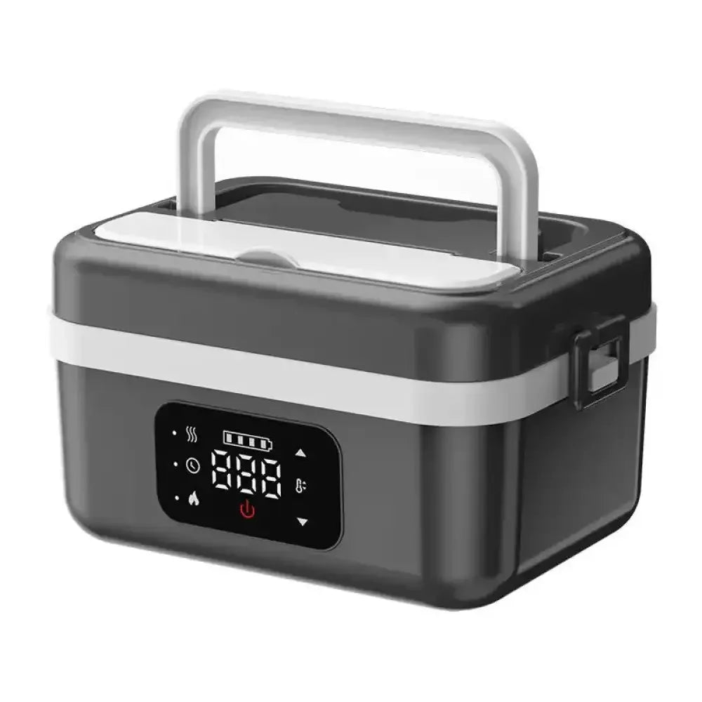 Cordless Electric Lunch Box – Rechargeable Self-Heating Food Warmer with 16000mAh Battery for Work, Travel, Car, and Office