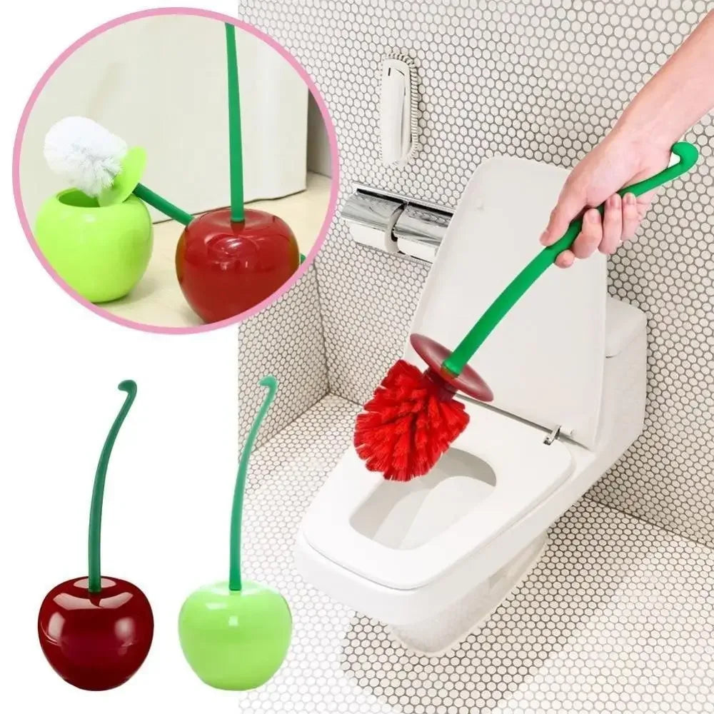 Creative Lovely Cherry Shape Toilet Brush