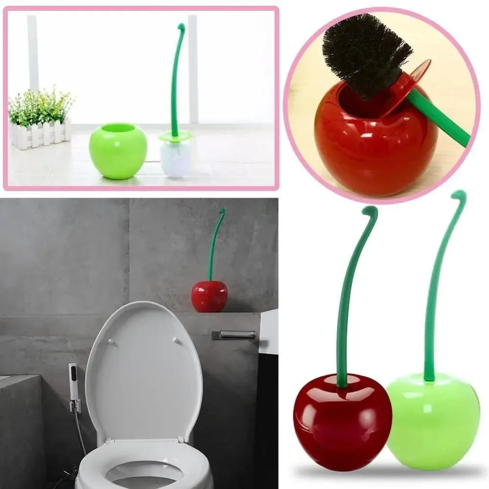 Creative Lovely Cherry Shape Toilet Brush