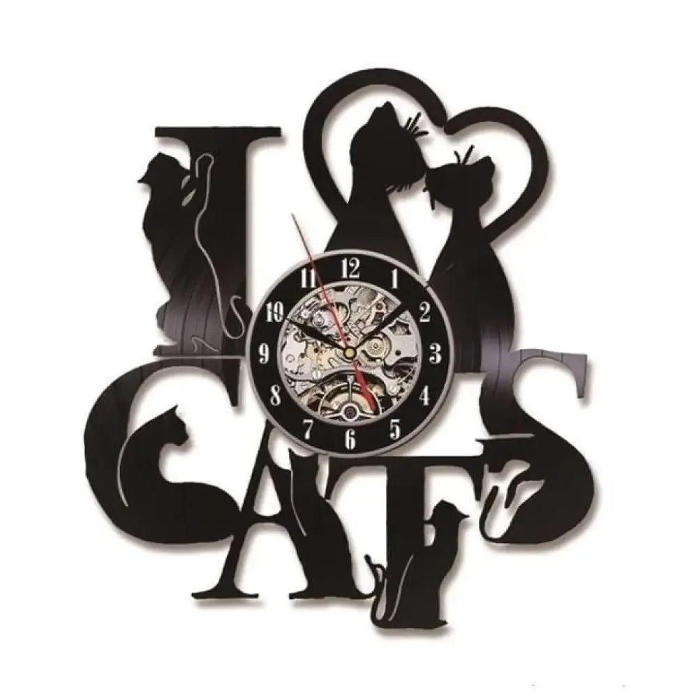 Decorative LED Cat Clock