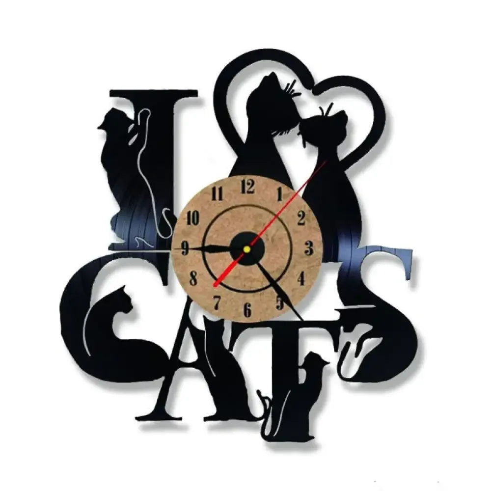 Decorative LED Cat Clock