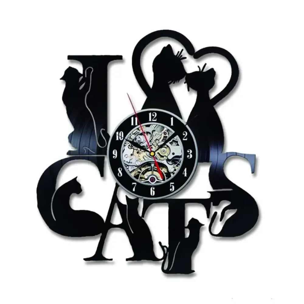 Decorative LED Cat Clock