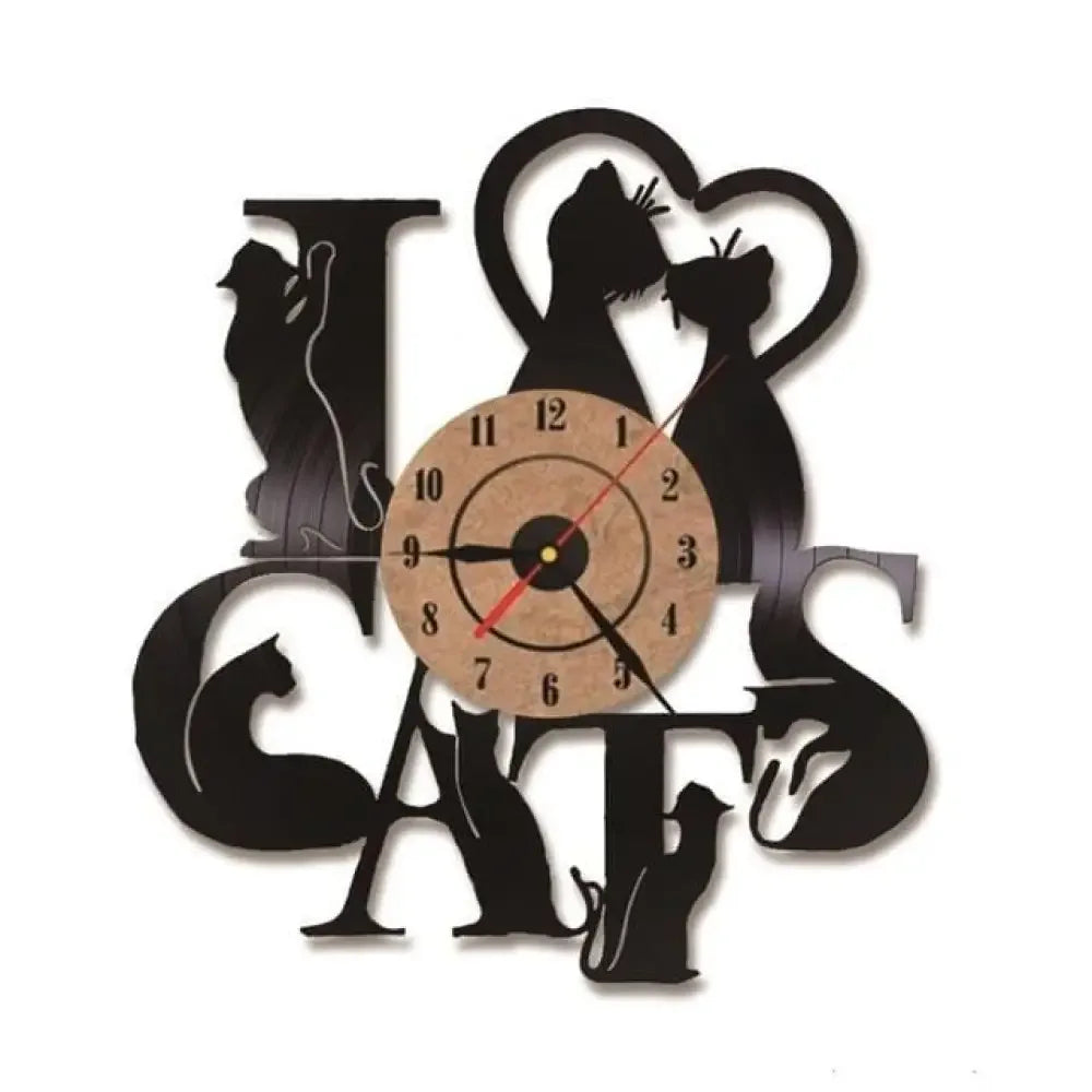 Decorative LED Cat Clock